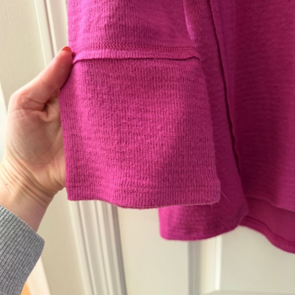 NWT Wildfox Haley Brushed Top in Elderberry Size XL Pink Purple Thermal Knit - Picture 9 of 12